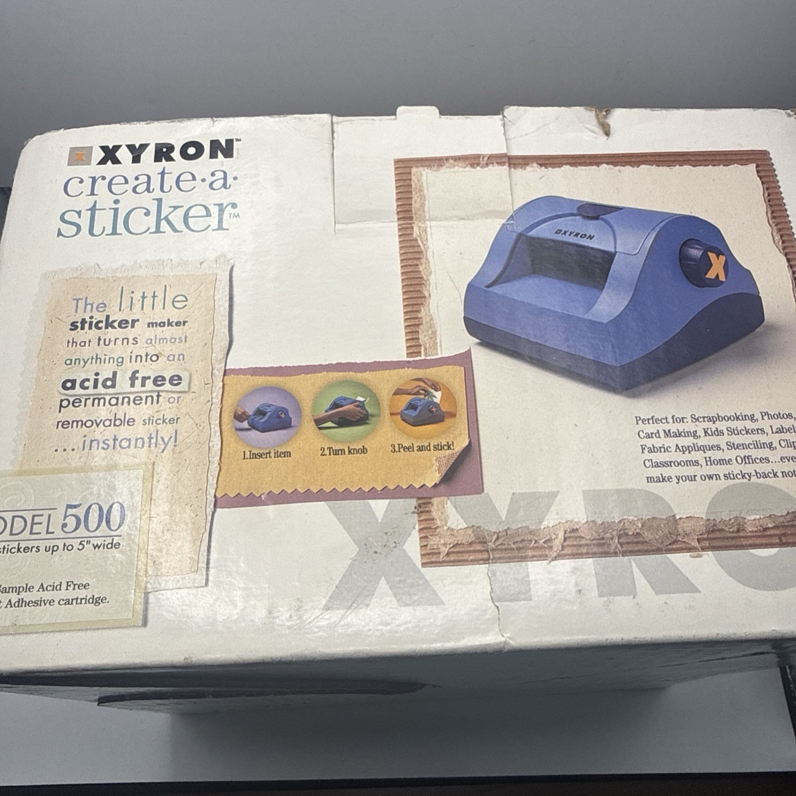 XYRON 5” Create-a-Sticker Machine W/Refill Cartridge Model 500