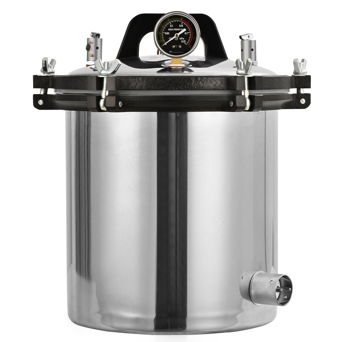 Steam Autoclave Sterilizer 18L High Pressure Uperization Tool Tattoo Dental Lab