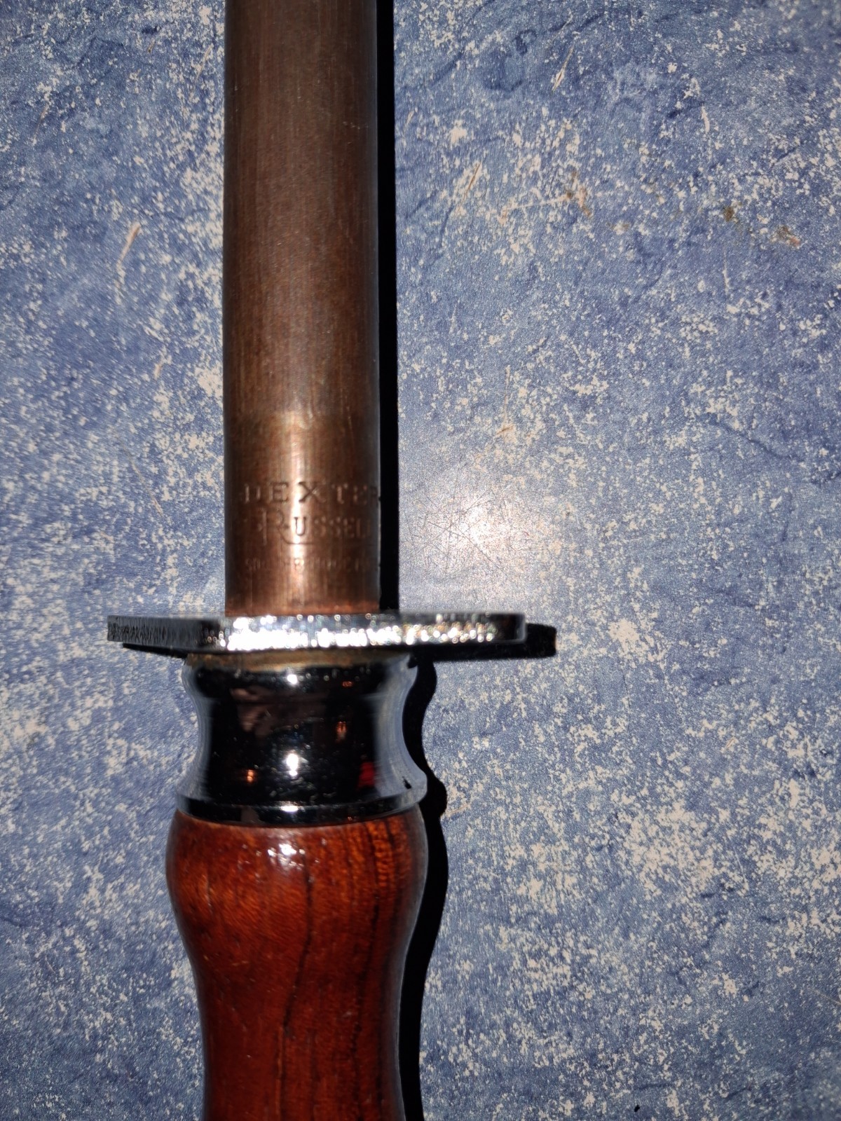 Vintage DEXTER RUSSELL 14" Southbridge Mass USA Sharpening Tool Knife Steel