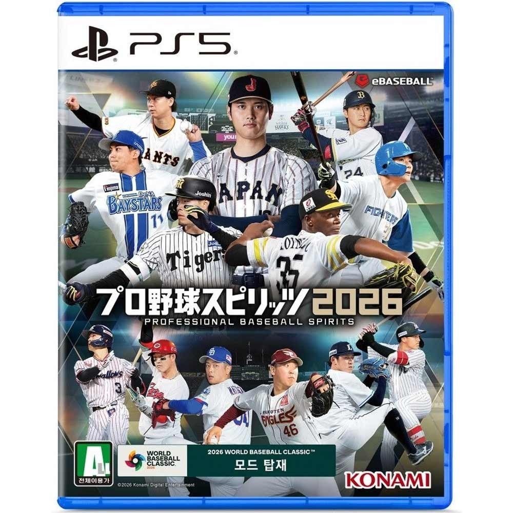 PS5 Professional Baseball Spirits 2026 Korean English Chinese Japanese