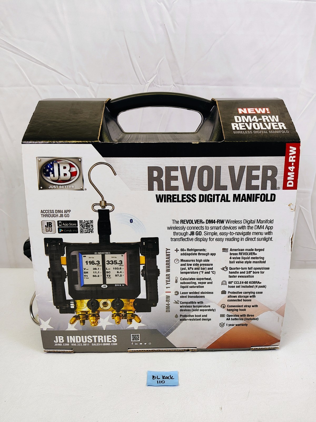 JB Revolver Dm4-Rw Valve Wireless Digital Manifold, Factory Sealed