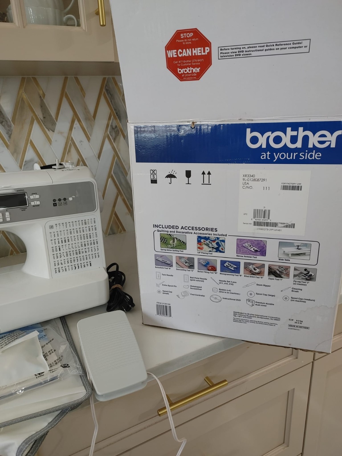 Brother XR3340 Computerized LCD Sewing Machine