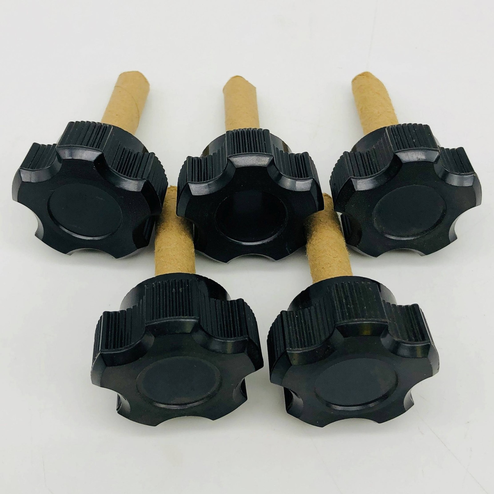 Davies 2870-N Clamping Knob Black Huskey 3/8-16 x 1-1/2 Thermoset Lot of 5