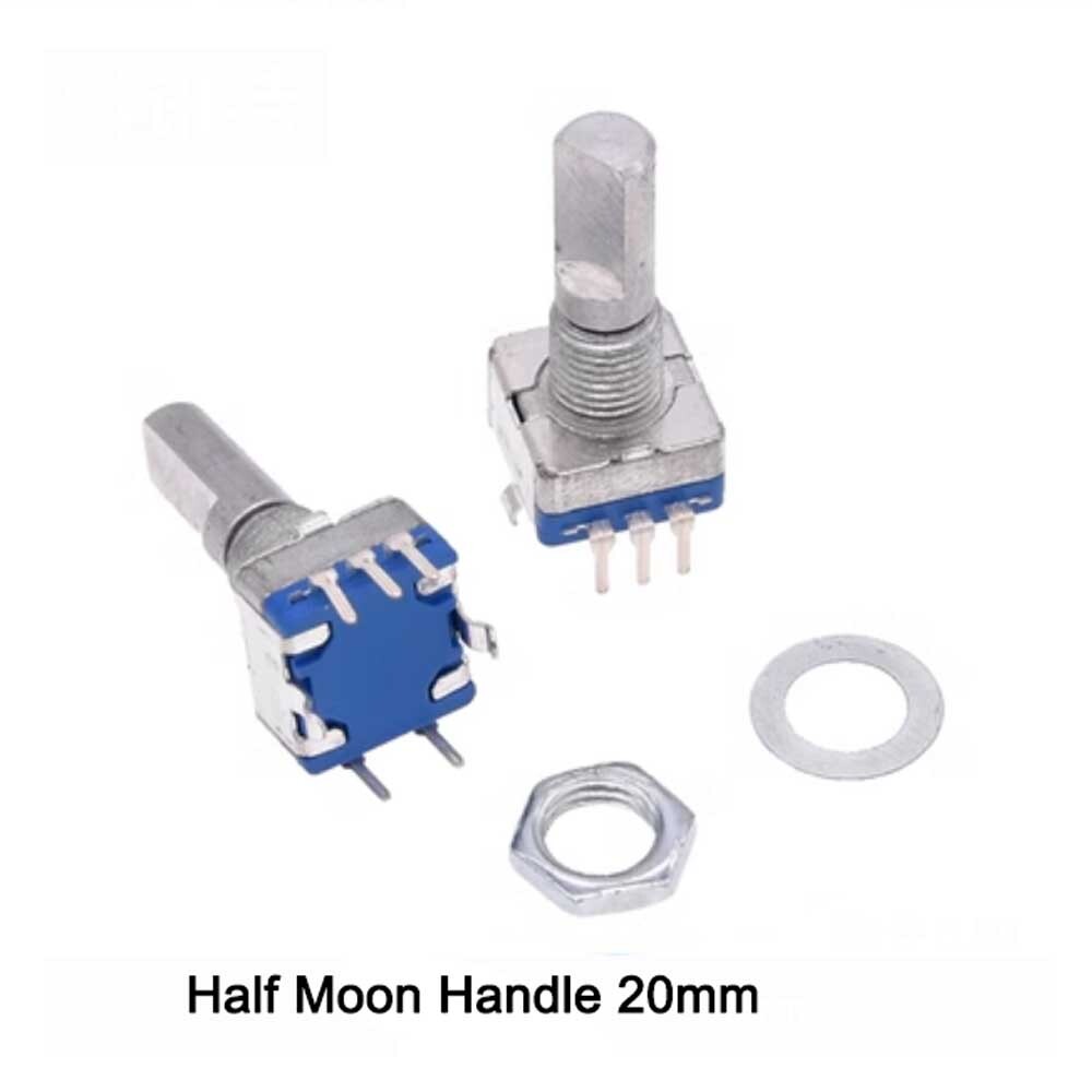 10Pcs Rotary Encoder Switch EC11 Audio Digital Potentiometer with Handle 20 mm
