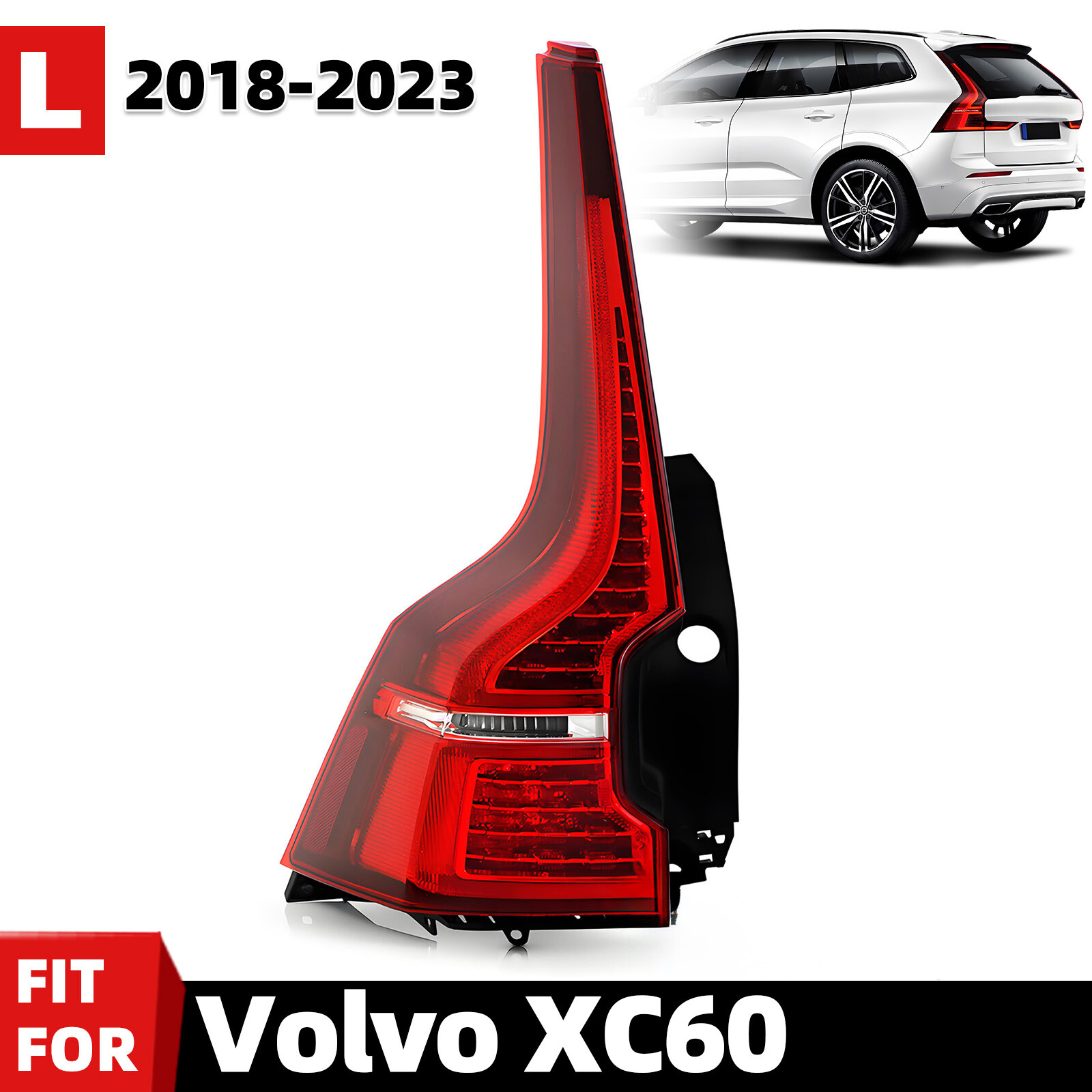 Full LED Tail Light For 2018-2023 Volvo XC60 Brake Outer Left Driver Side