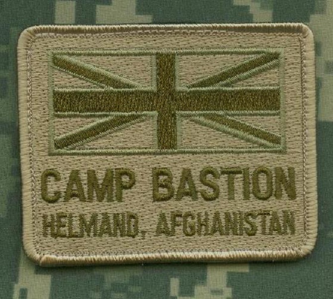 KANDAHAR NATO ISAF CAMP BASTION SAS JTF2 velkrö UK FLAG: UK FLAG Color won't Run