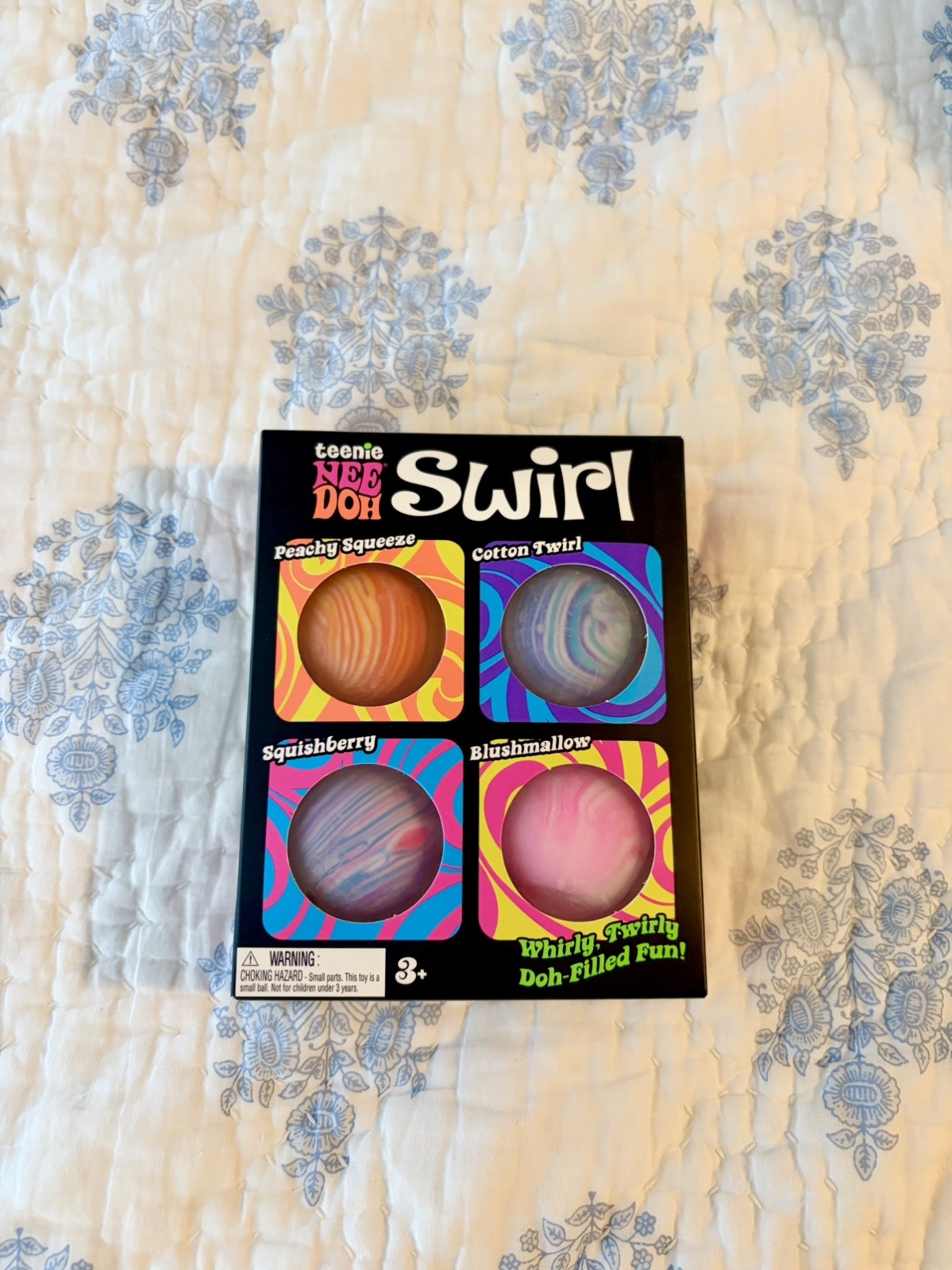 NeeDoh Teenie Swirl 4-pack Nee Doh Mini Squishy Stress Balls