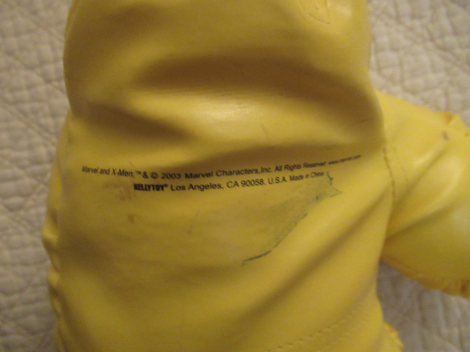 Marvel X-Men Yellow Boxing Glove (2003, KellyToy)