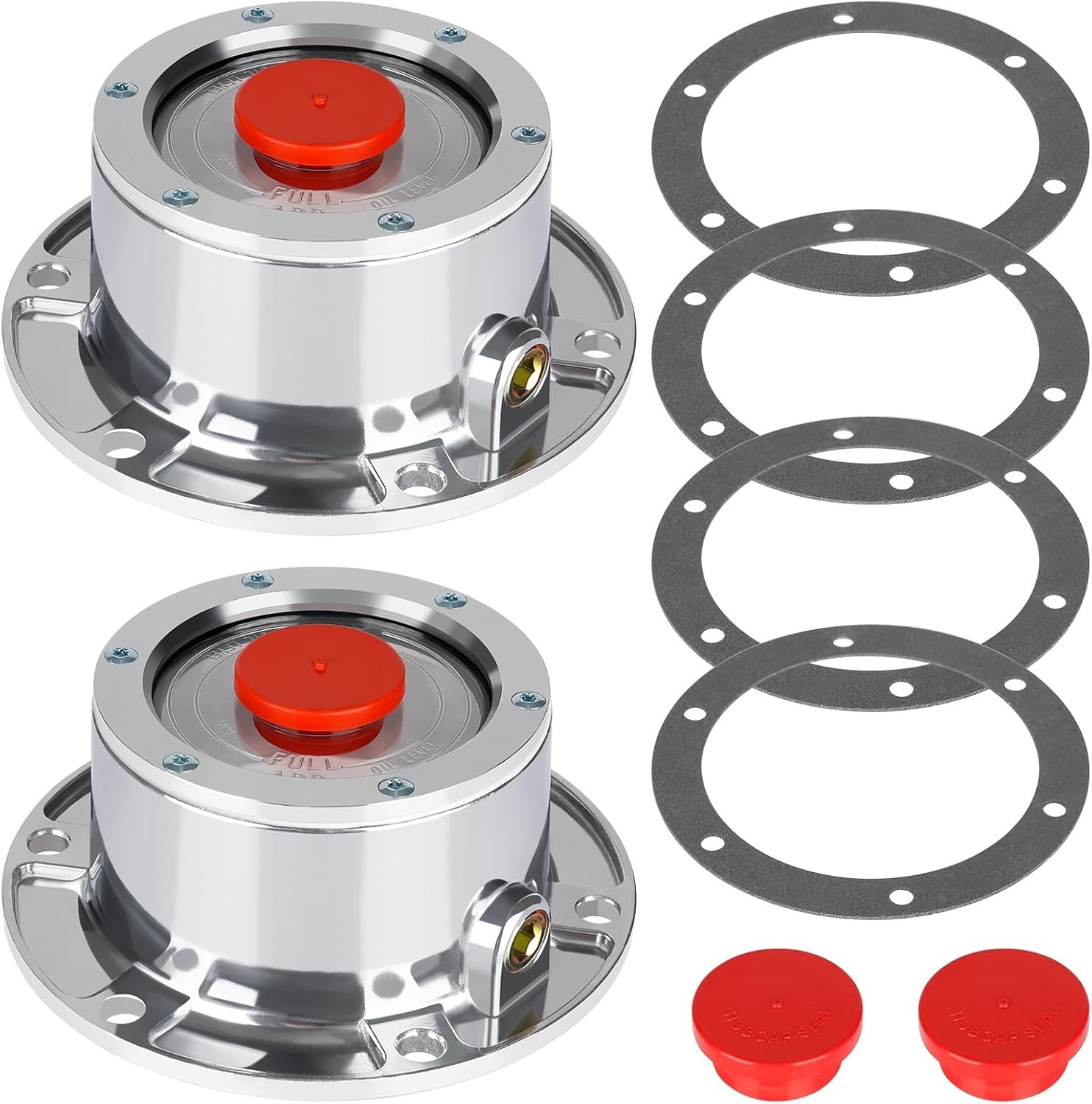 343-4009 Trailer Hub Cap 2 PCS 3434009 Aluminum Hubcaps for 2PCS-3434009