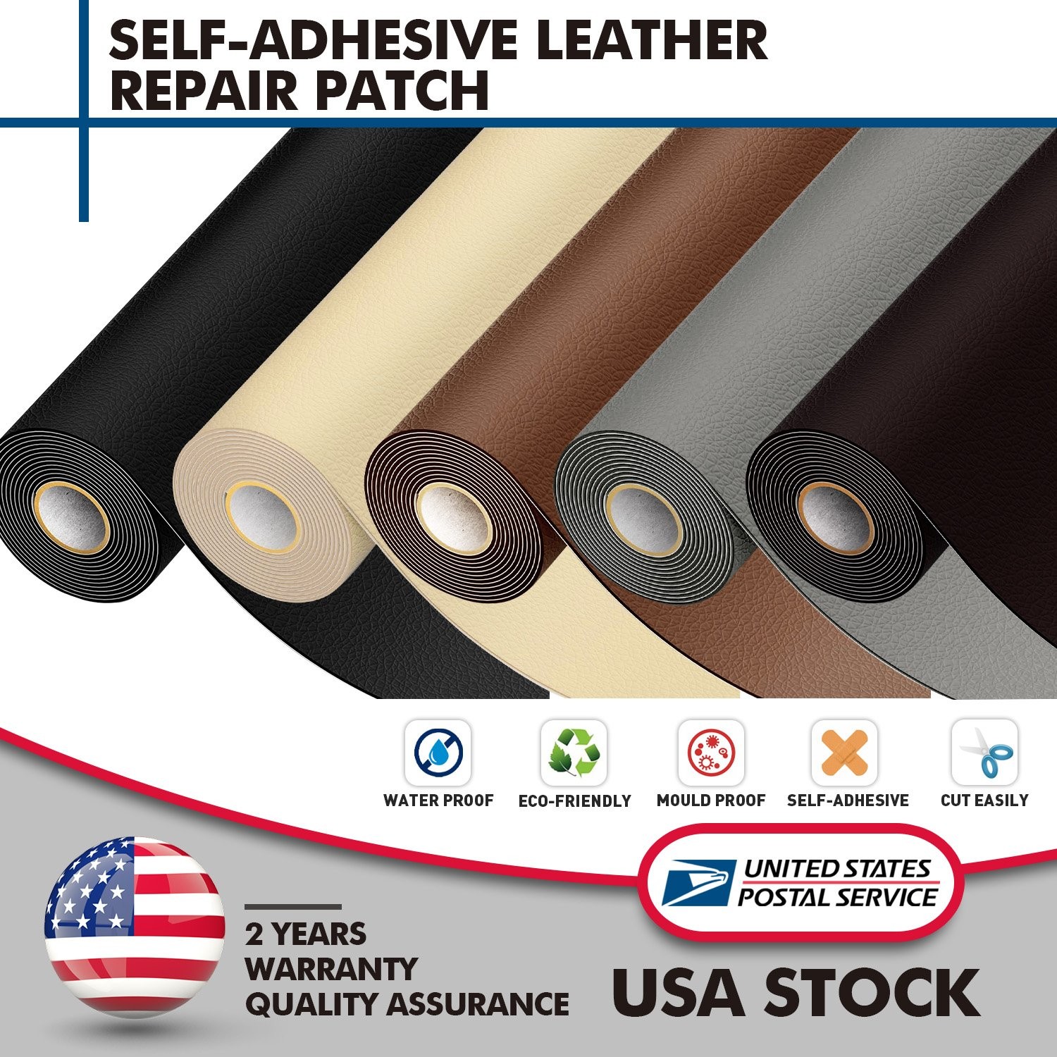 Leather Repair Tape Furniture Patch Kit Sticker Self-Adhesive Scratches Cover