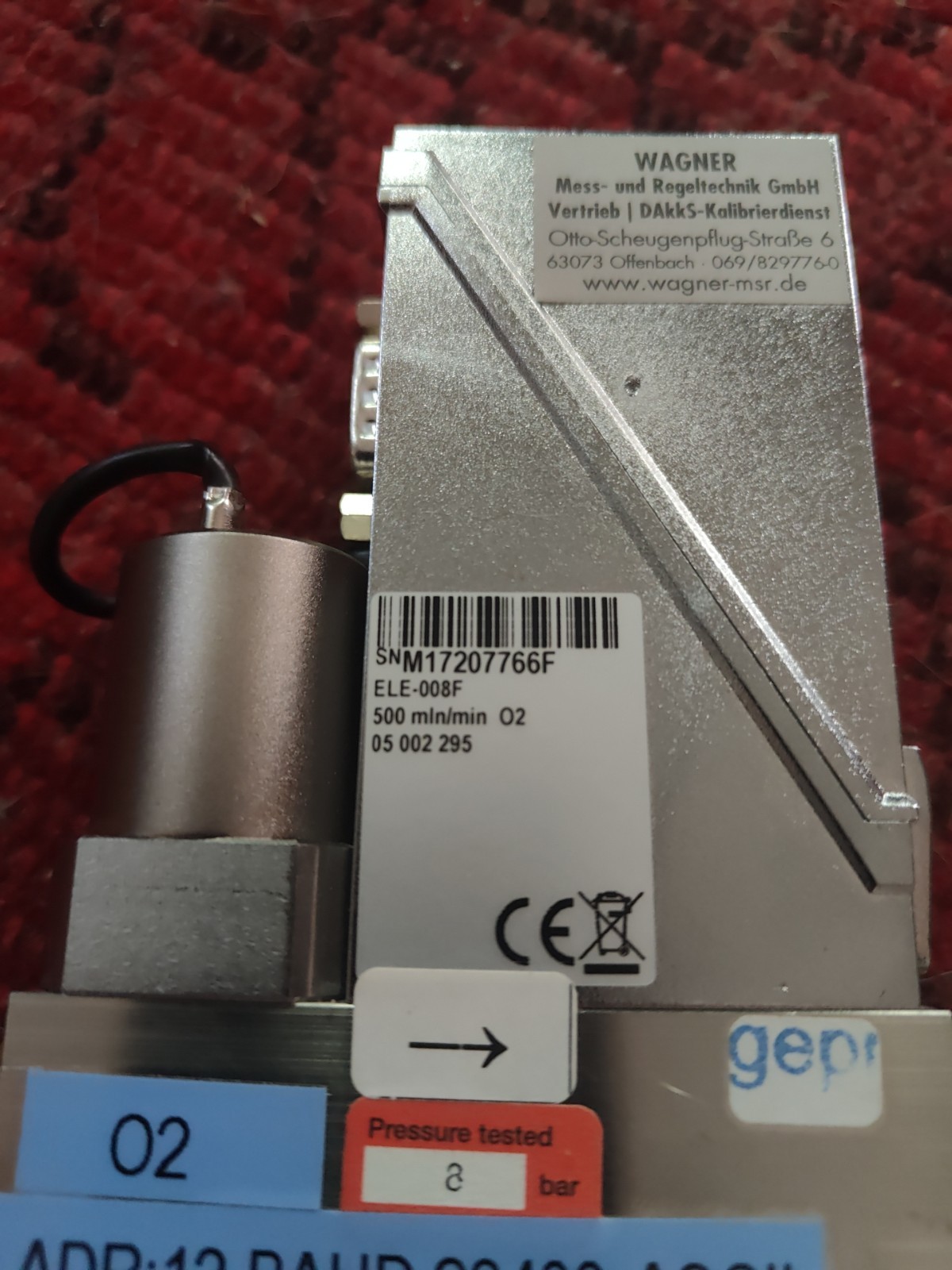 Bronkhorst EL-Flow Select Mass Flow Meter Controller - Range: 500 Gas: O2