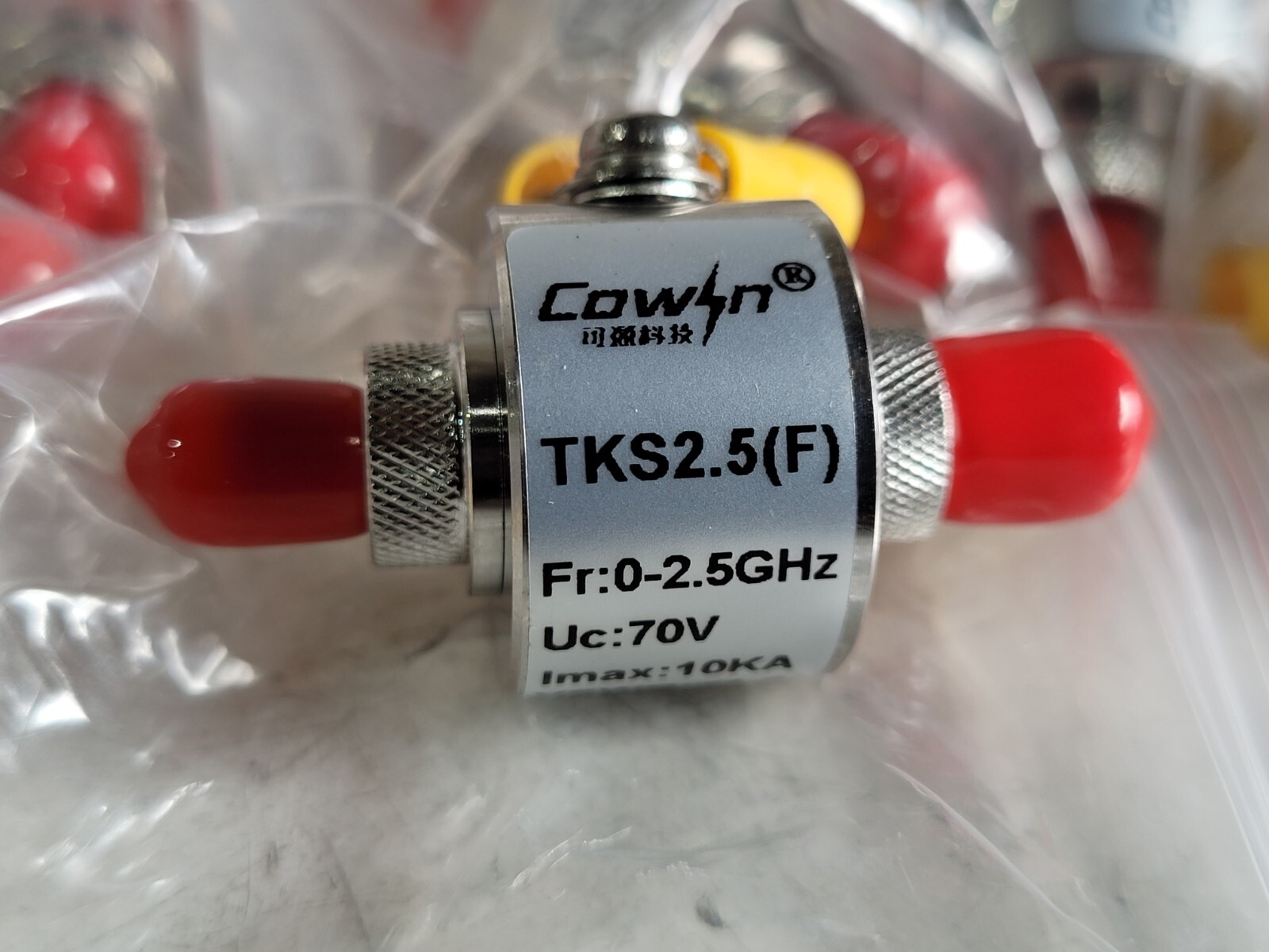Surge Protector Lightning Arrestor COAX Male-Female TKS2.5 0-2.5GHz 70V QTY 20