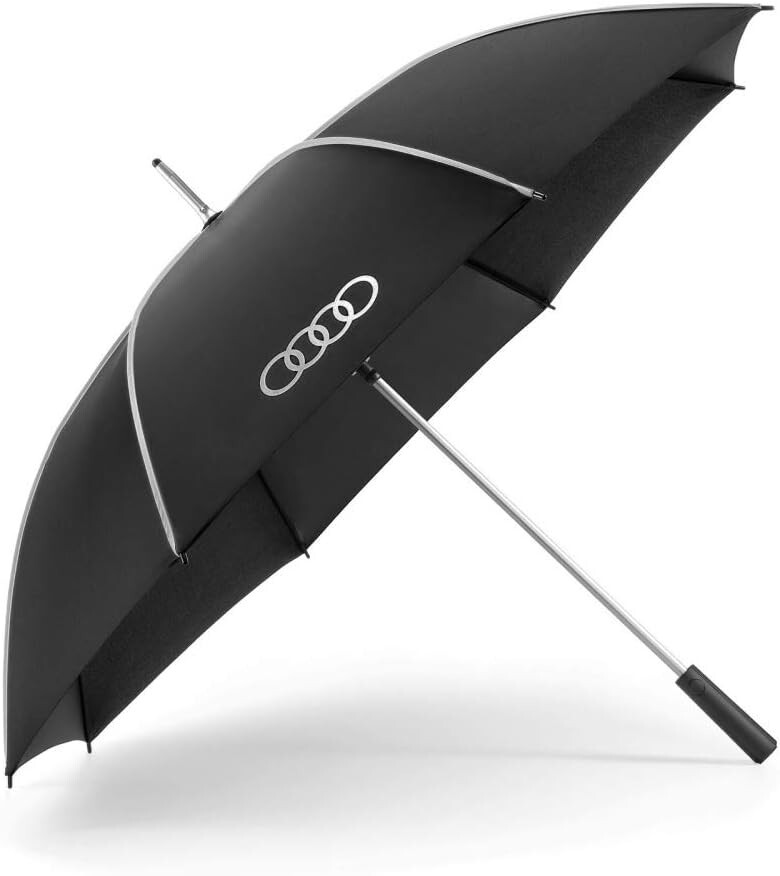 Audi 3122000100 Automatic Umbrella Black/Silver (2 pcs)