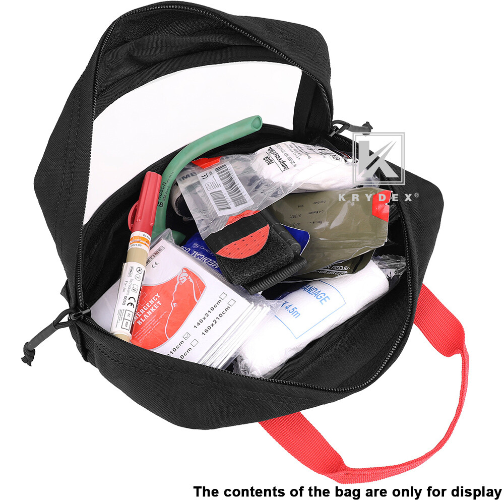 KRYDEX Clear Top Insert Pouch Medical Bag Organizer Hook & Loop for D3 Backpack