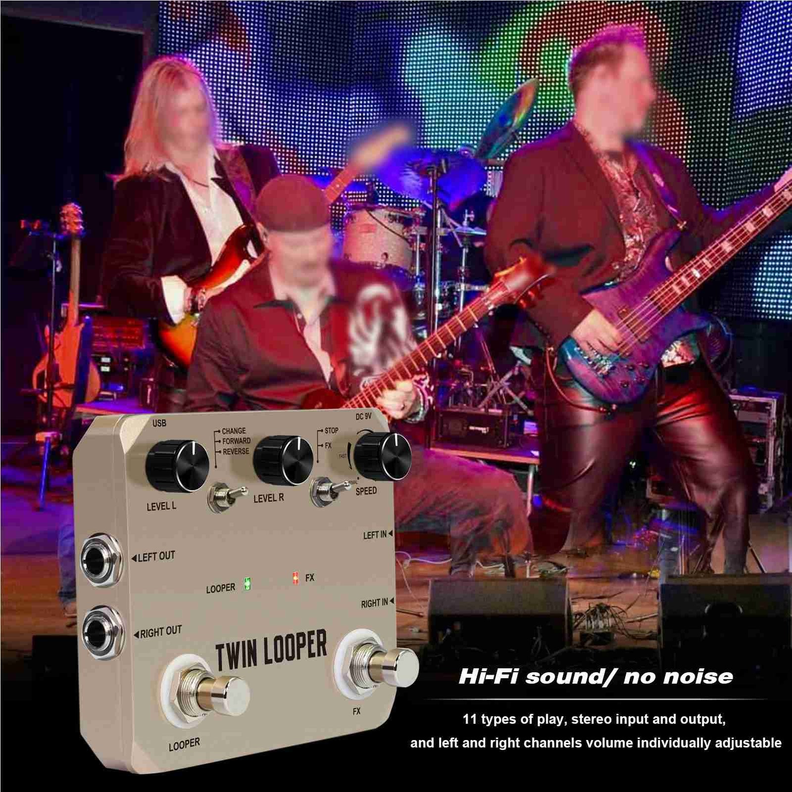 Guitar Looper Pedal High‑Quality Audio Capture Multi‑Function Looping Tool