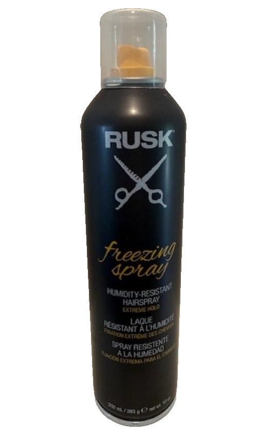 Rusk Freezing Spray Humidity Resistant Hairspray Extreme Hold /  10oz