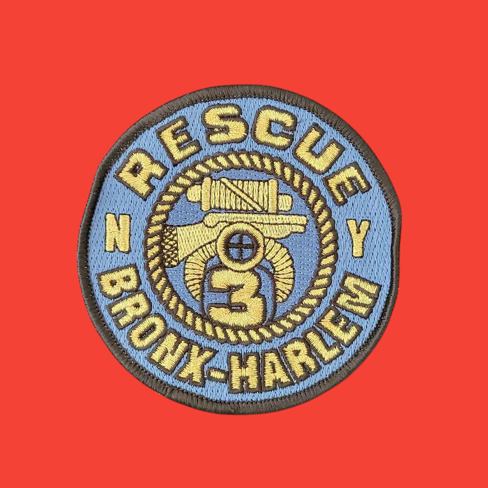 Harlem Firefighter Patch Rescue F.D.N.Y.   3  Bronx