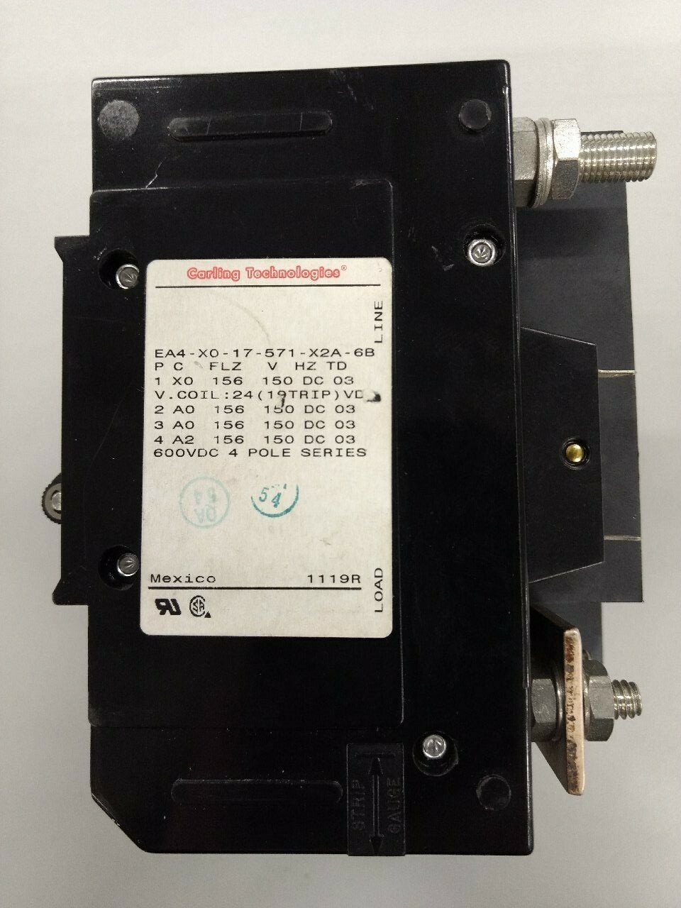 Custom Carling Switch - 156AMP, 600VDC