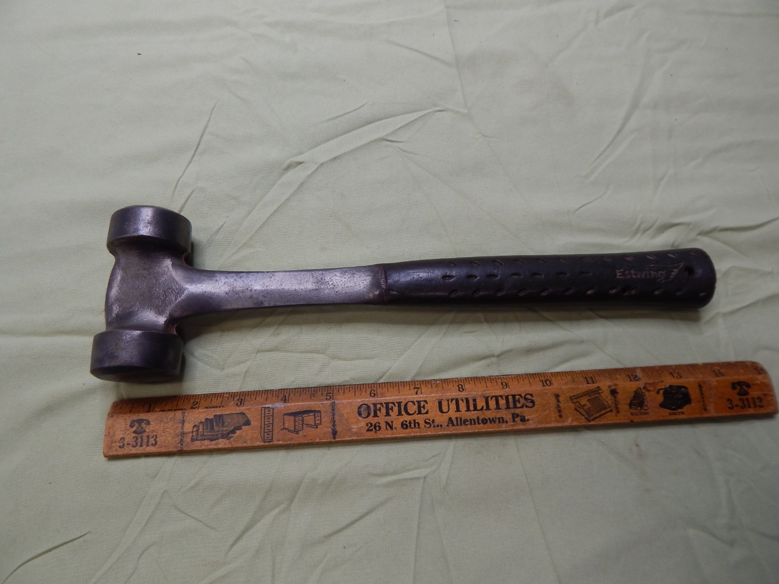 Eswing Rounding Ferrier Hammer, Blacksmith, Forging, Vintage, 3E-40L