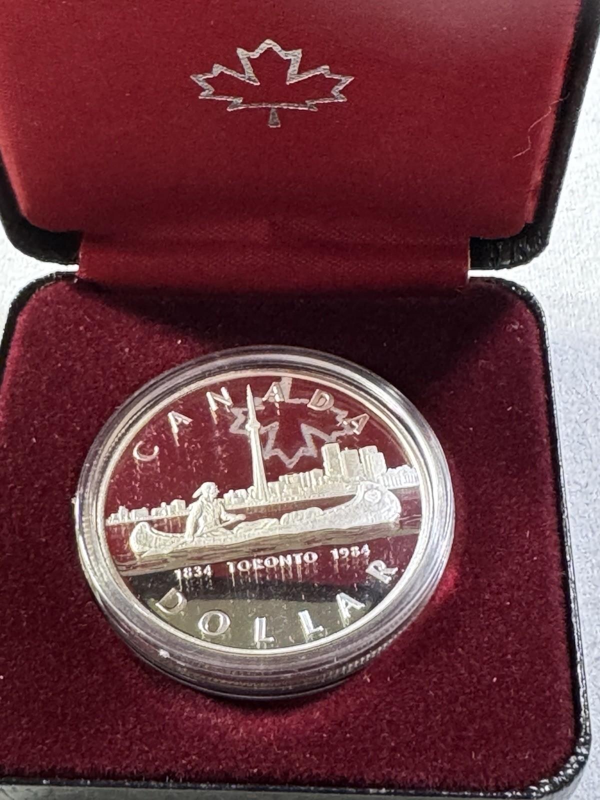 1984 Canada 1 Dollar Silver Proof Coin Toronto