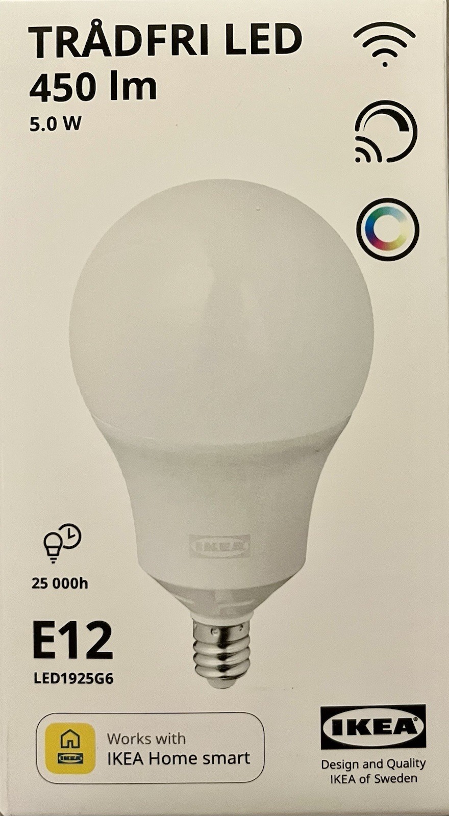 Brand New IKEA TRADFRI RGB Led Bulb E12 450 Lumen