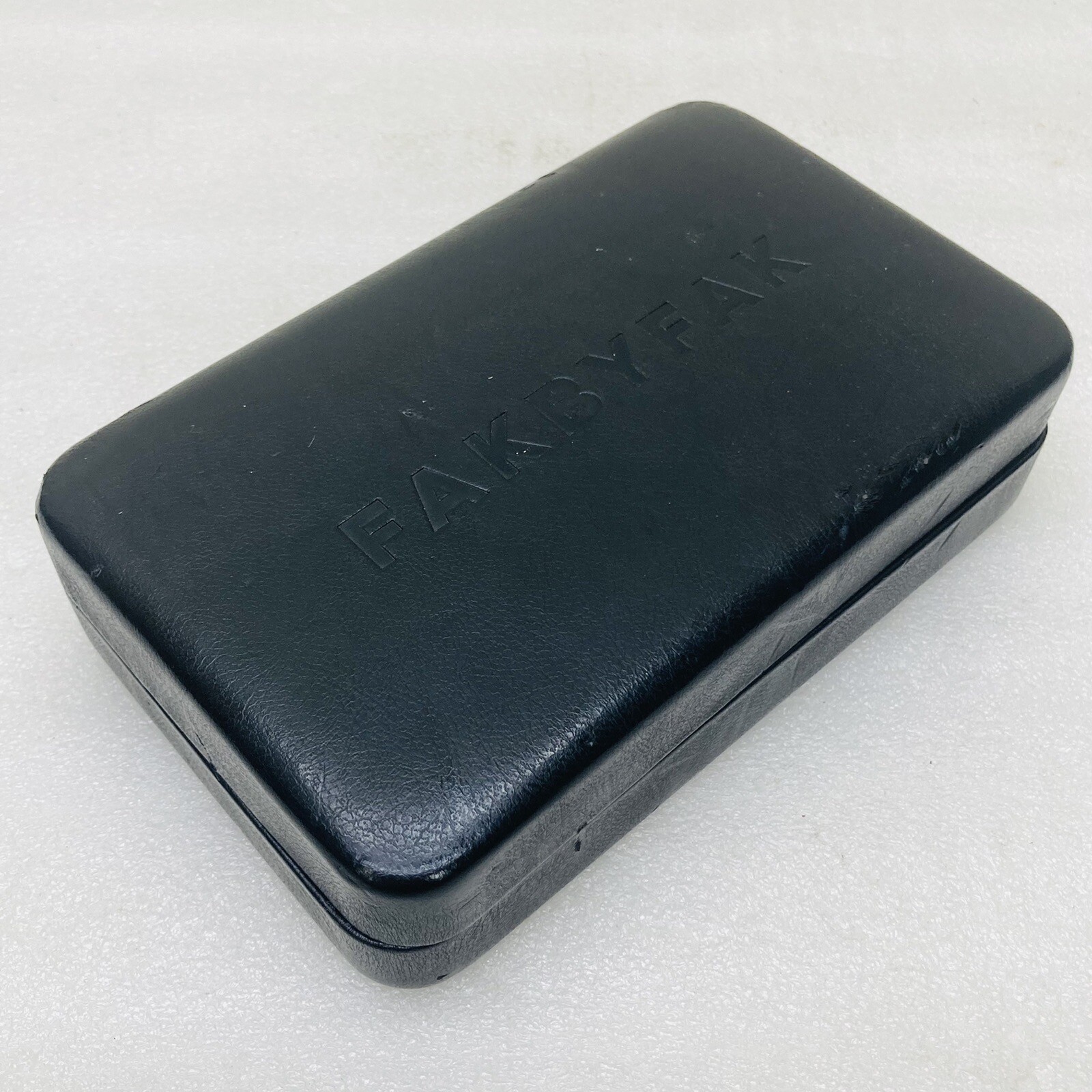 Fakbyfak Black 7" x 4.25" Eye Glass Sunglass Clamshell Case • GUC‼