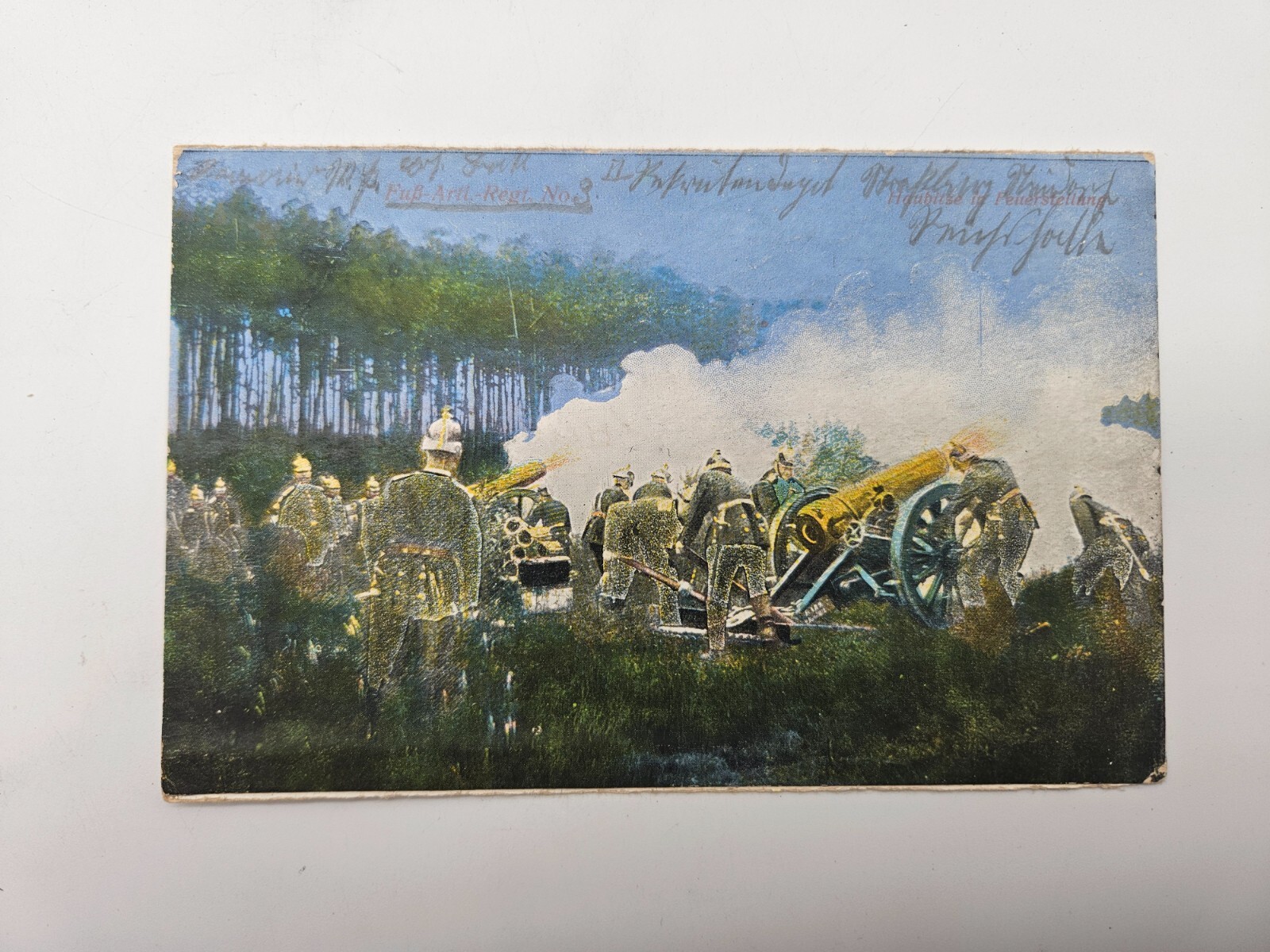 HA1923: Postcard Fuß-art Regt. No. 3