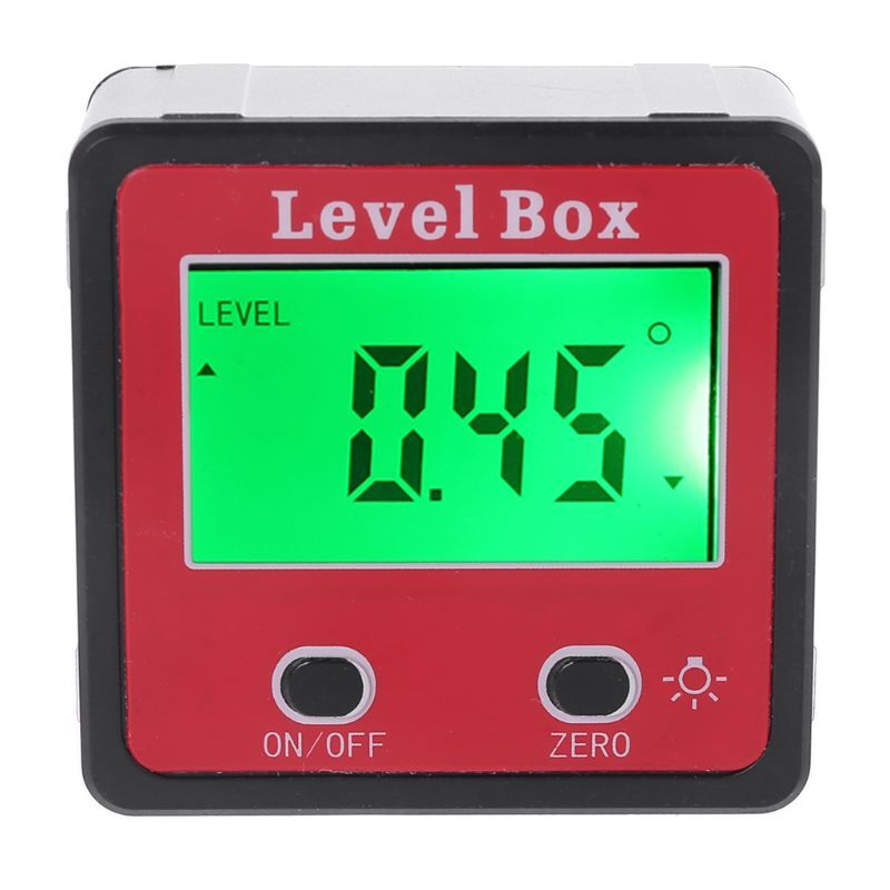 Digital Inclinometer Level Protractor Gauge Meter Bevel Level Box