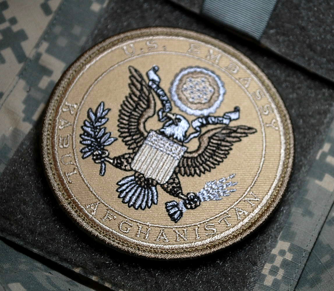US STATE DEPT EMBASSY Generic USMC DSS CIA SAD vêlkrö PATCH: KABUL AFGHANISTAN