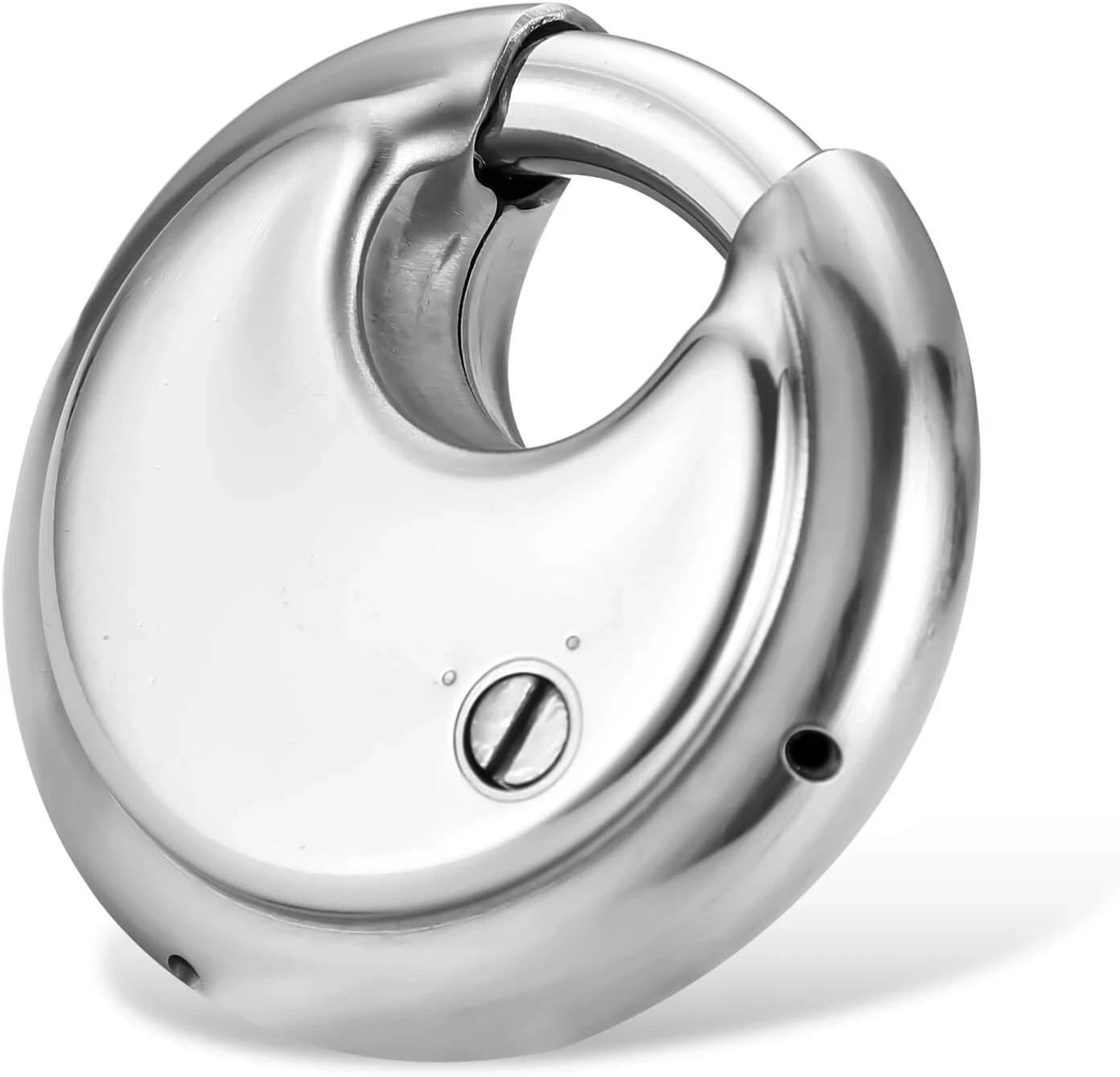 round Combination Lock, Uncuttable Combination Disc Padlock, 3/8 Inch ...