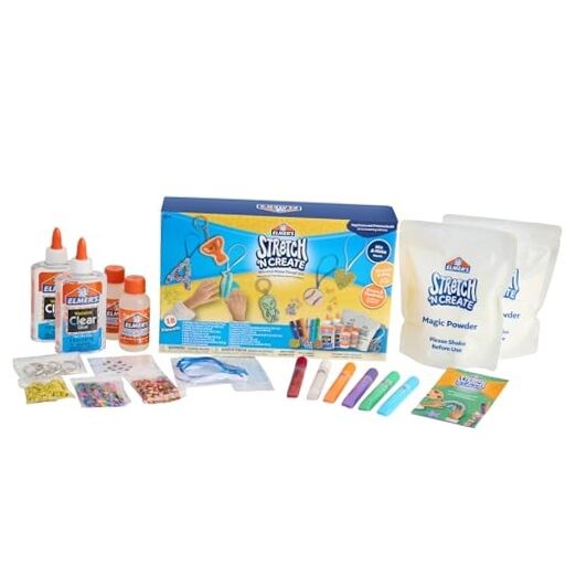 Elmer’s Stretch 'N Create Dough Kit, 3 Ways Keychains and Ornaments Kit- 18 ct.