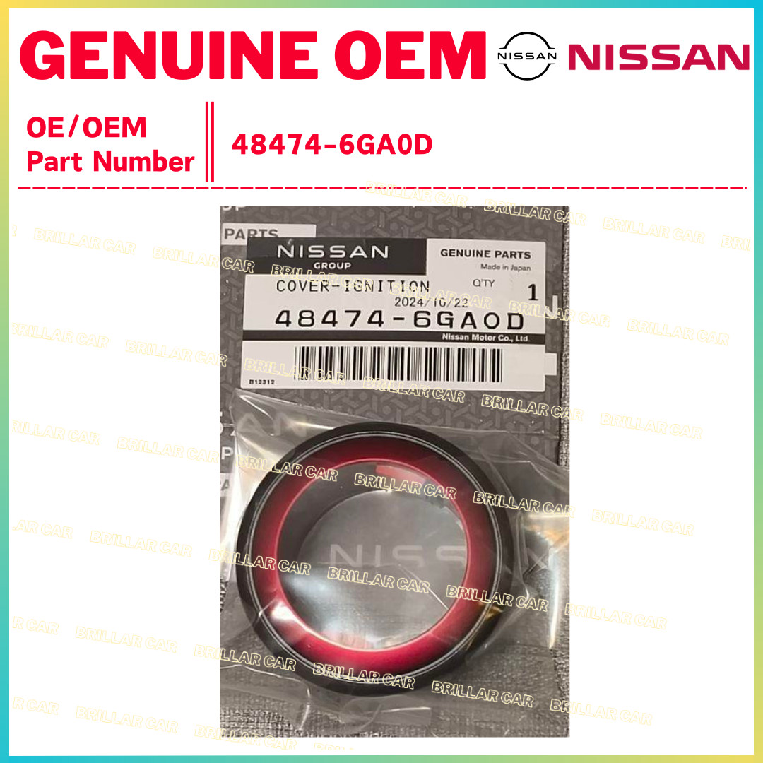 Genuine Nissan 2009-2019 370Z NISMO Red Start Button Surround 48474-6GA0D