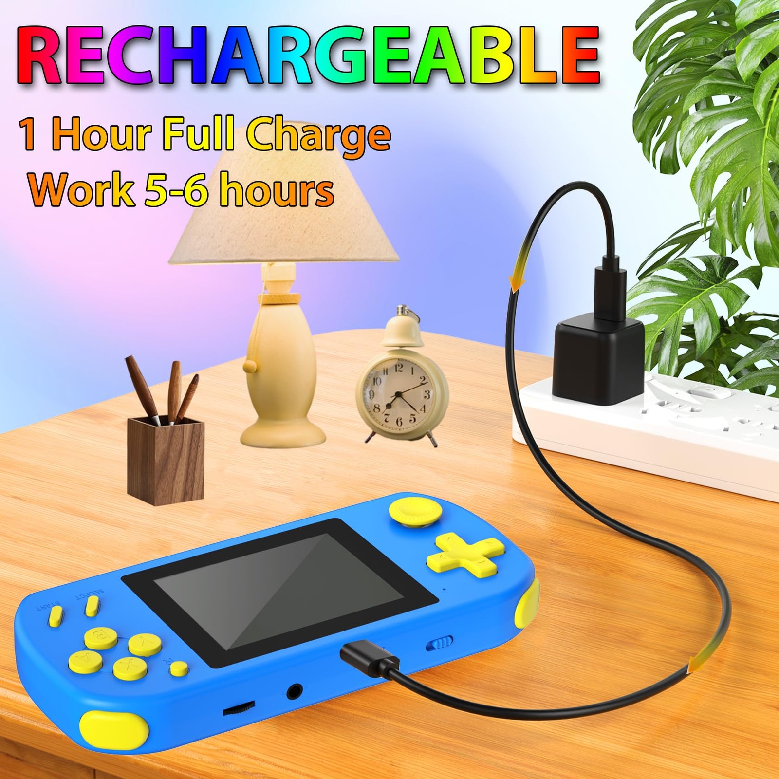 CCTU Handheld Games for Kids Preloaded 218 2.95 x 5.9 x 0.78 inches, Blue
