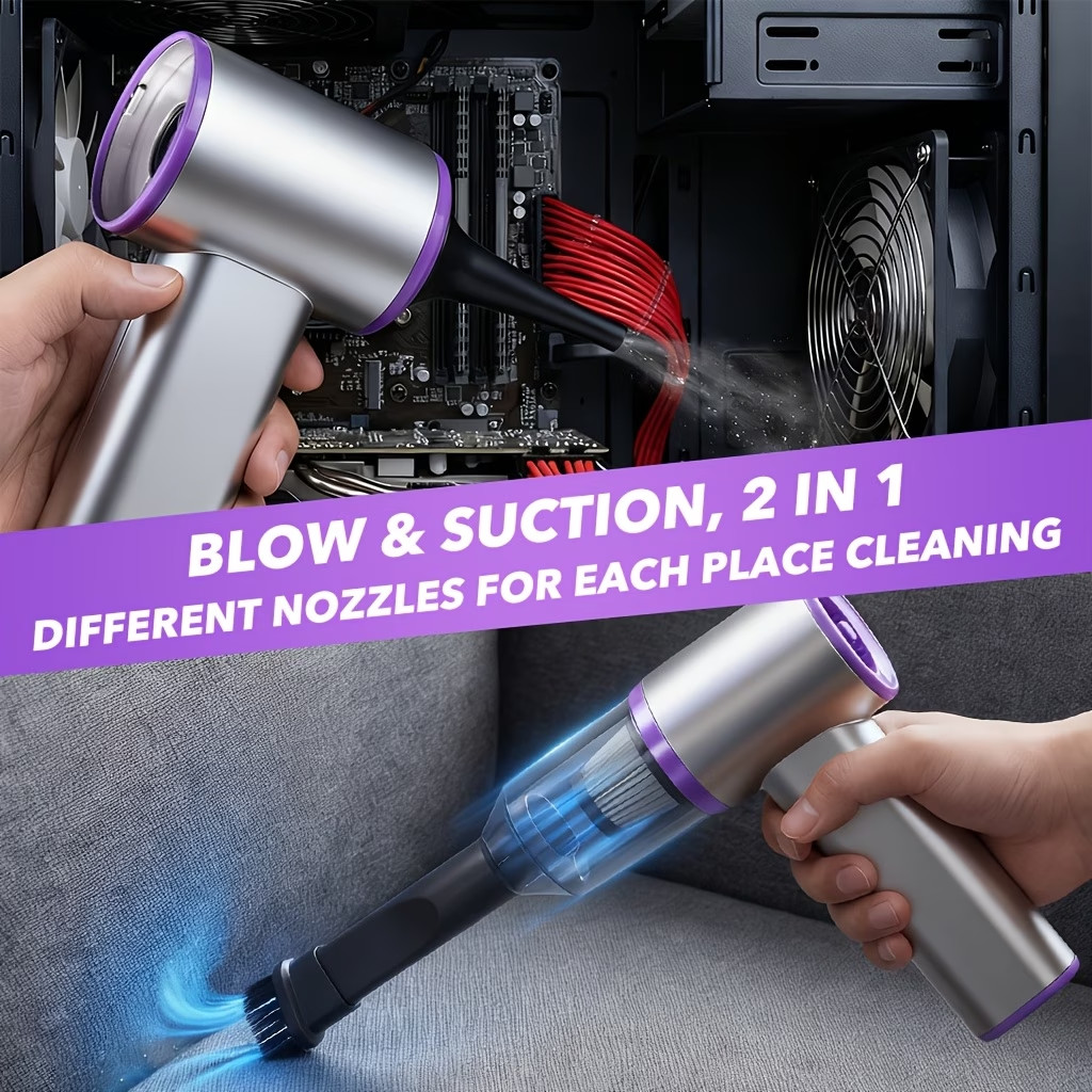 Home Wireless Vacuum Cleaner Mini Vacuum 4-In-1 Compressor Blower Pump Handheld
