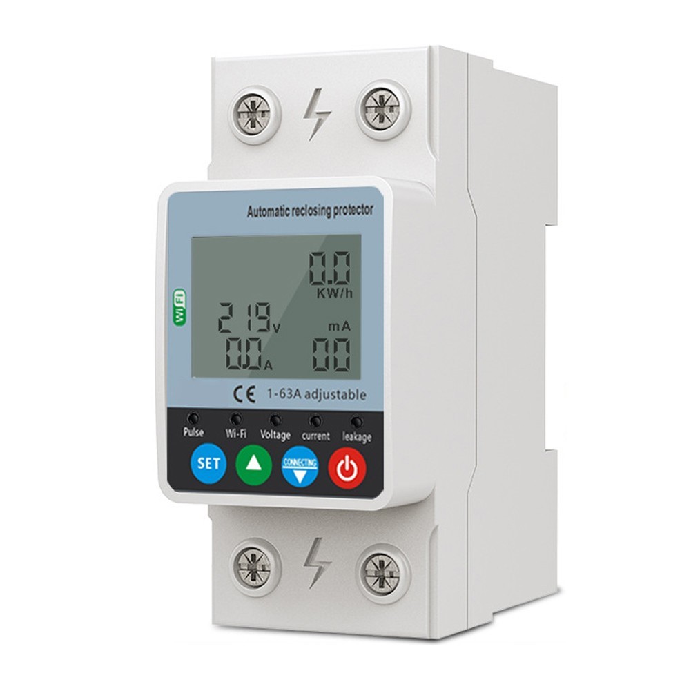63A Circuit Breaker with WiFi for Real Time Monitoring and Safety Features