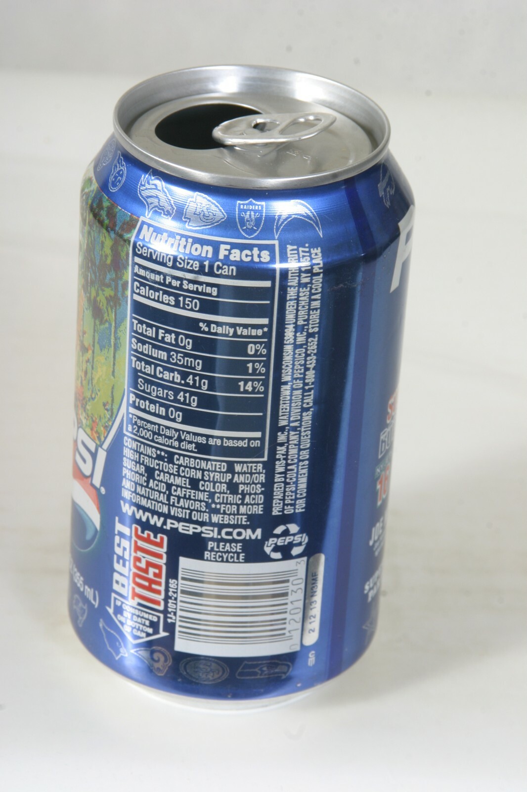 Pepsi Soda Can - Super bowl III