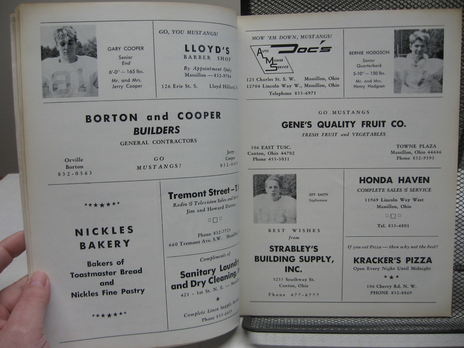1970 Football Program Tuslaw Mustangs vs Northwest