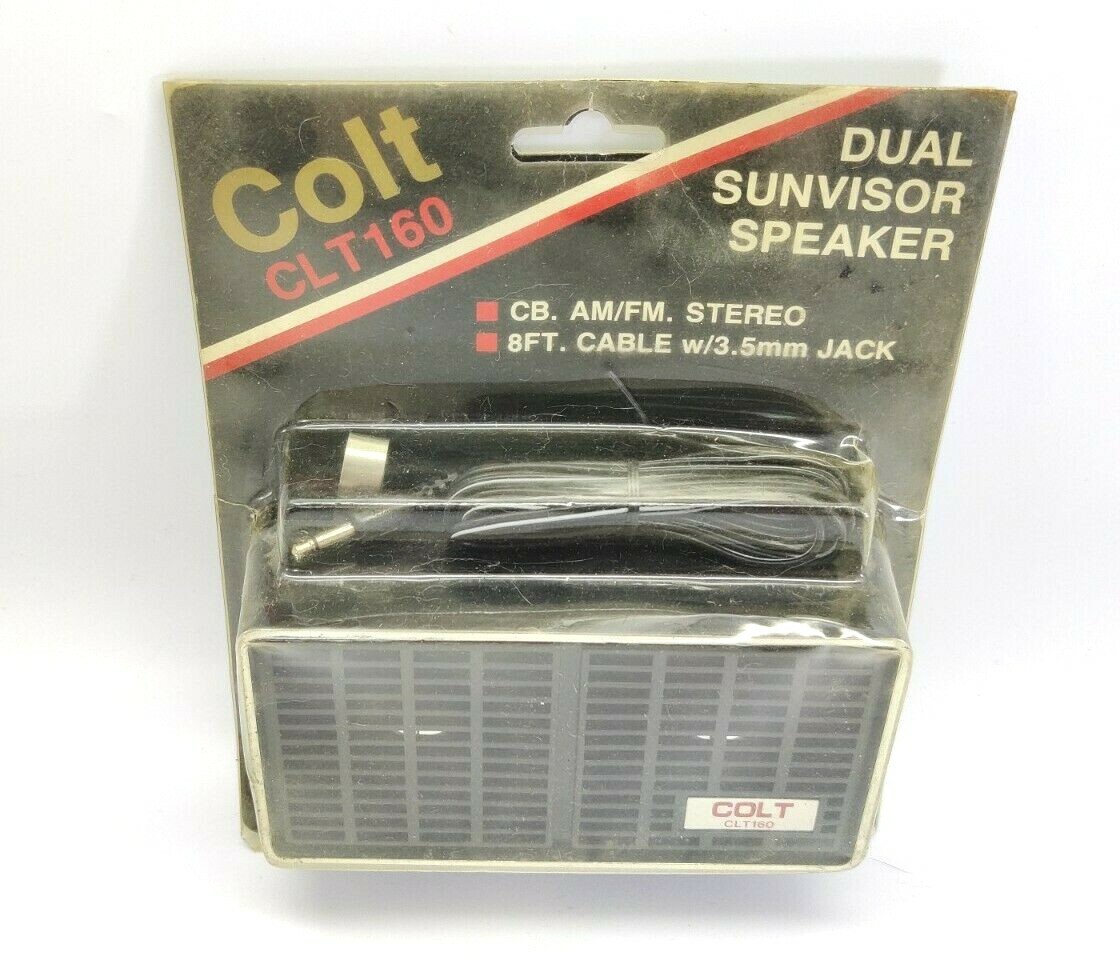 Vintage Colt CLT160 Dual Sunvisor Speaker NOS