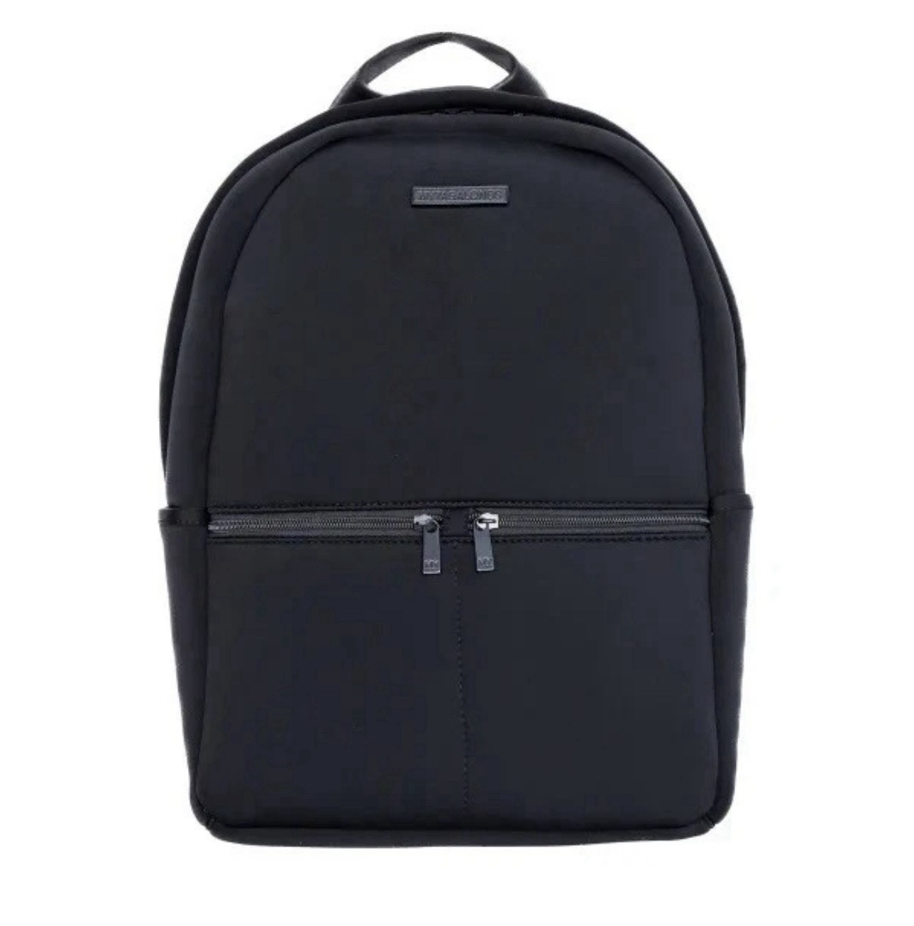 Mytagalongs Neoprene Backpack For Work, Travel, Gym, School- Black