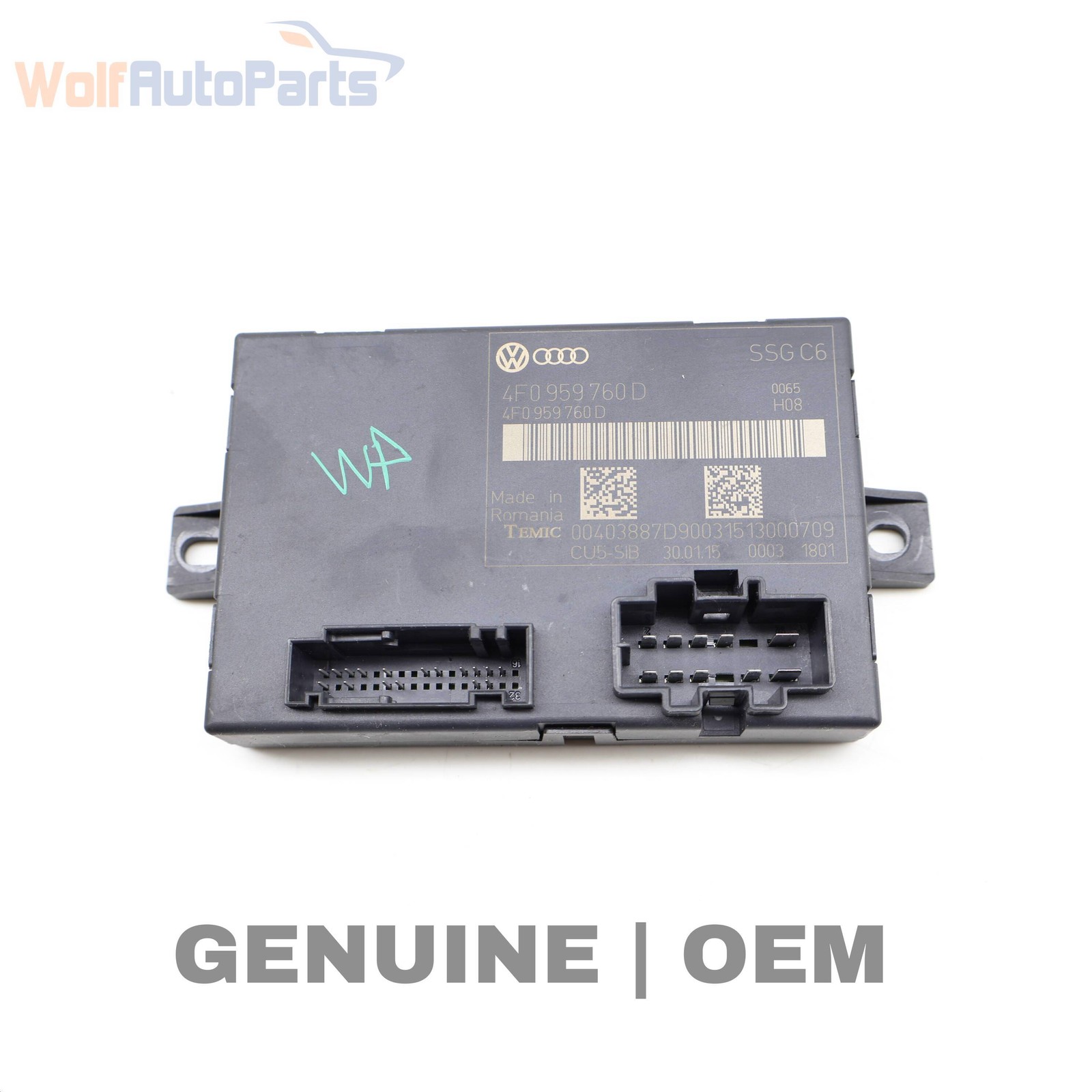 2010-2015 AUDI Q7 - Front LEFT SEAT Memory Control Module 4F0959760D
