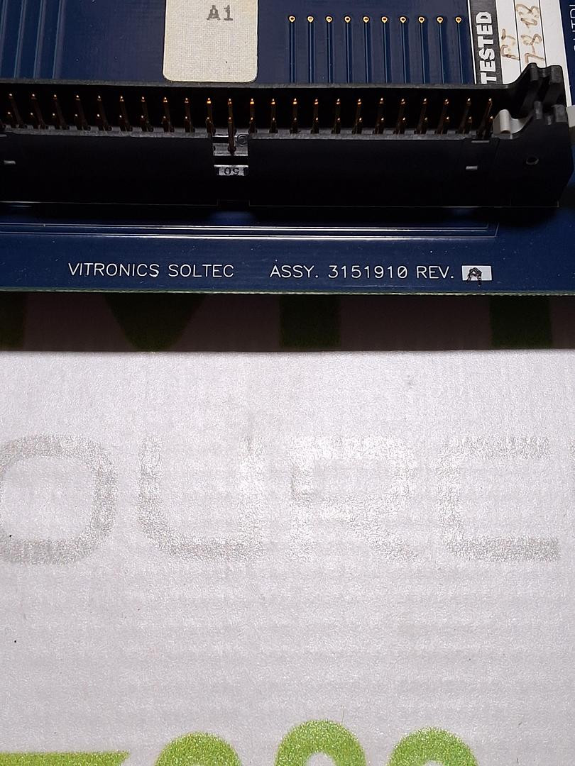 VITRONICS SOLTEC 3151910 MAIN INPUT OUTPUT RELAY BOARD ASSEMBLY