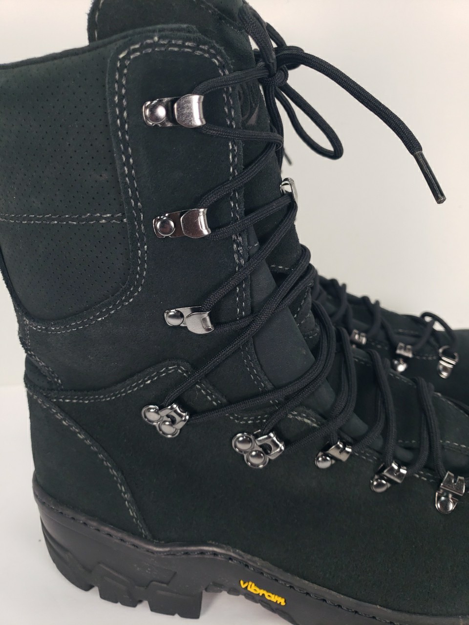 DANNER WILDLAND TACTICAL FIREFIGHTER BLACK LEATHER BOOTS 18050 MEN 11.5 EE MINT