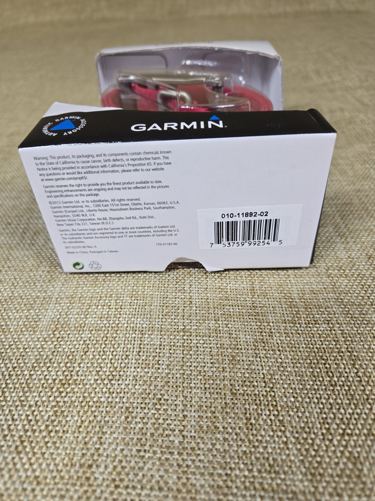 GARMIN DOG TRAINING COLLAR REPLACEMENT STRAP RED