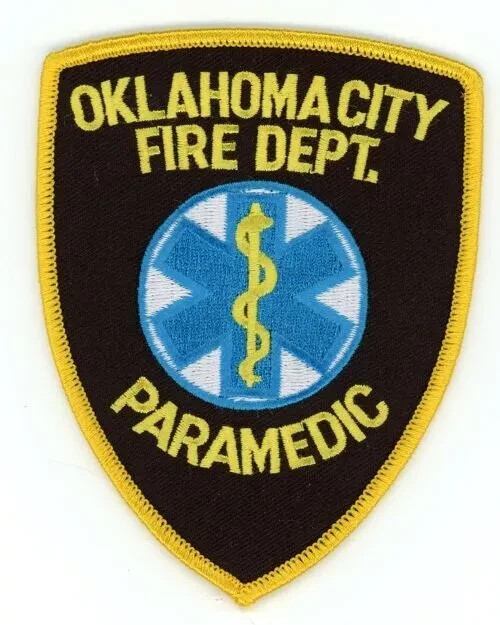 OKLAHOMA OK CITY FIRE DEPARTMENT PARAMEDIC FIRE SHOULDER PATCH POLICE SHERIFF