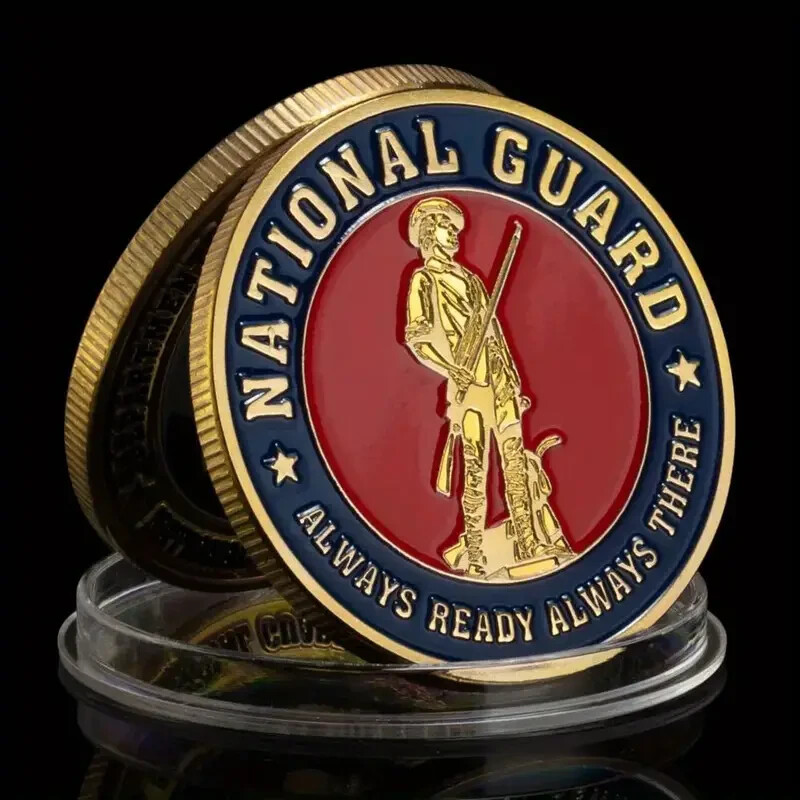 NATIONAL GUARD - ALWAYS READY ALWAYS THERE-Coin NEW Seller is a Vet