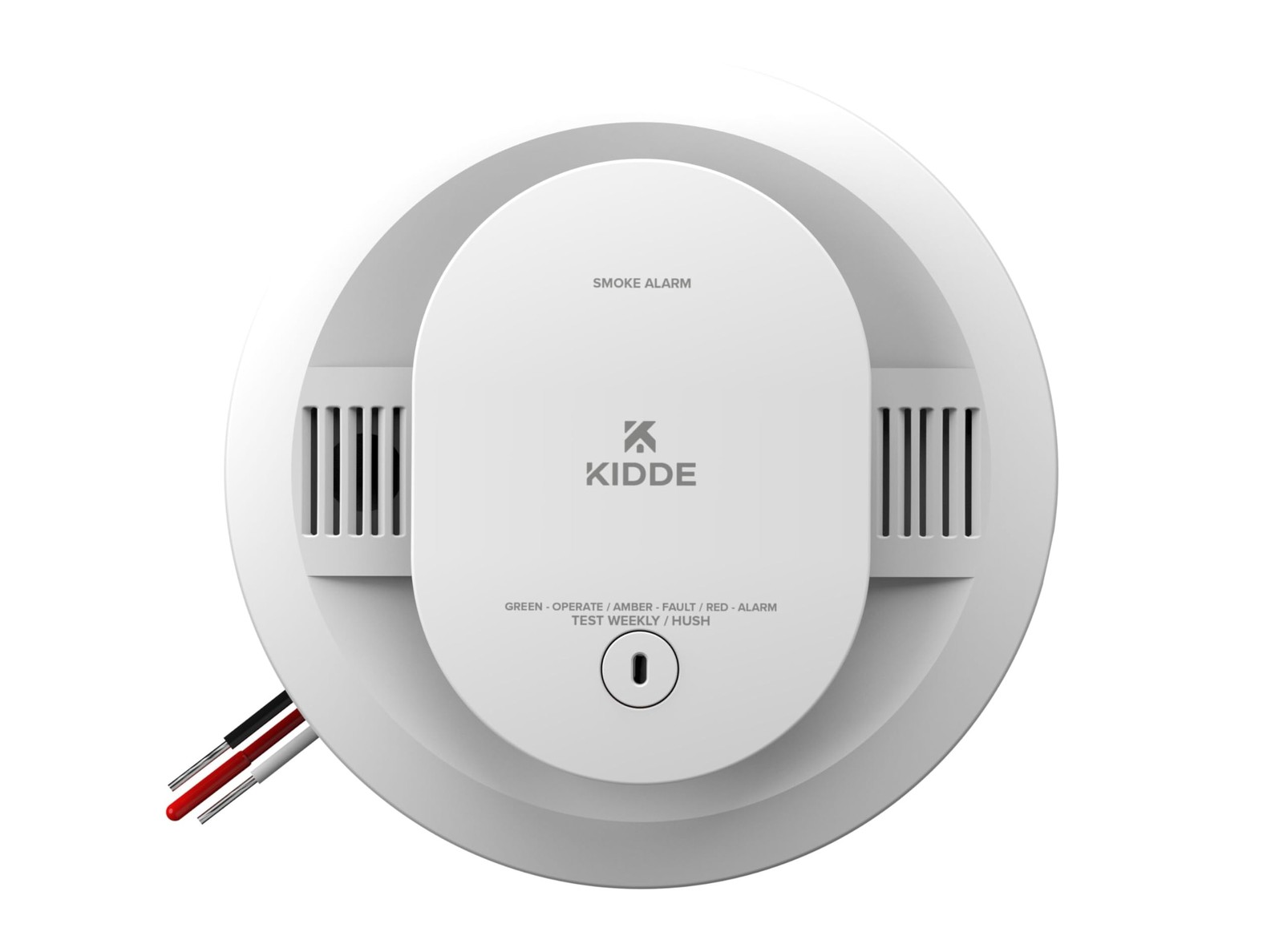 Kidde Smoke Detector, Hardwired with AA Battery Backup, 1 Pack, White