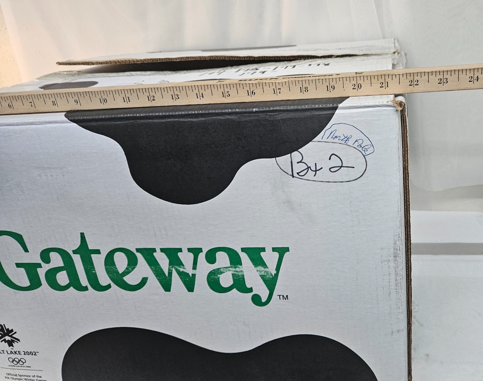 2002 Gateway Computers Micro ATX Tower BOX ONLY w Salt Lake Olympics Advertising