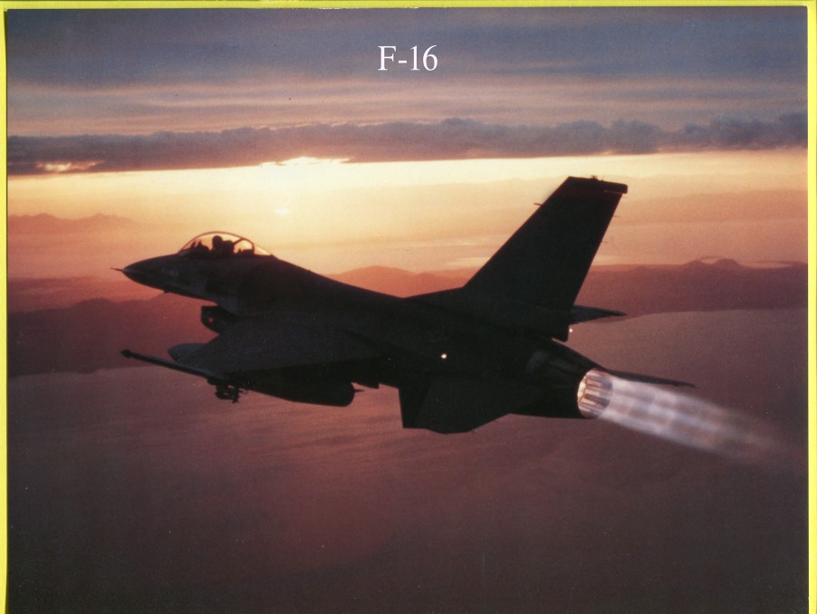 1994 USAF F-16 Falcon F100-PW-229 Turbofan Engine Pratt Promo Lithograph Print