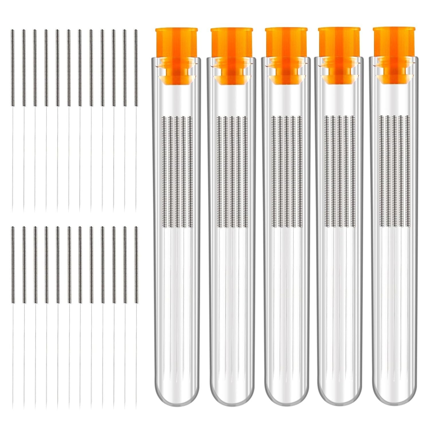 60PCS 0.4mm 3D Printer Nozzle Cleaning Kit - Stainless Steel Tools