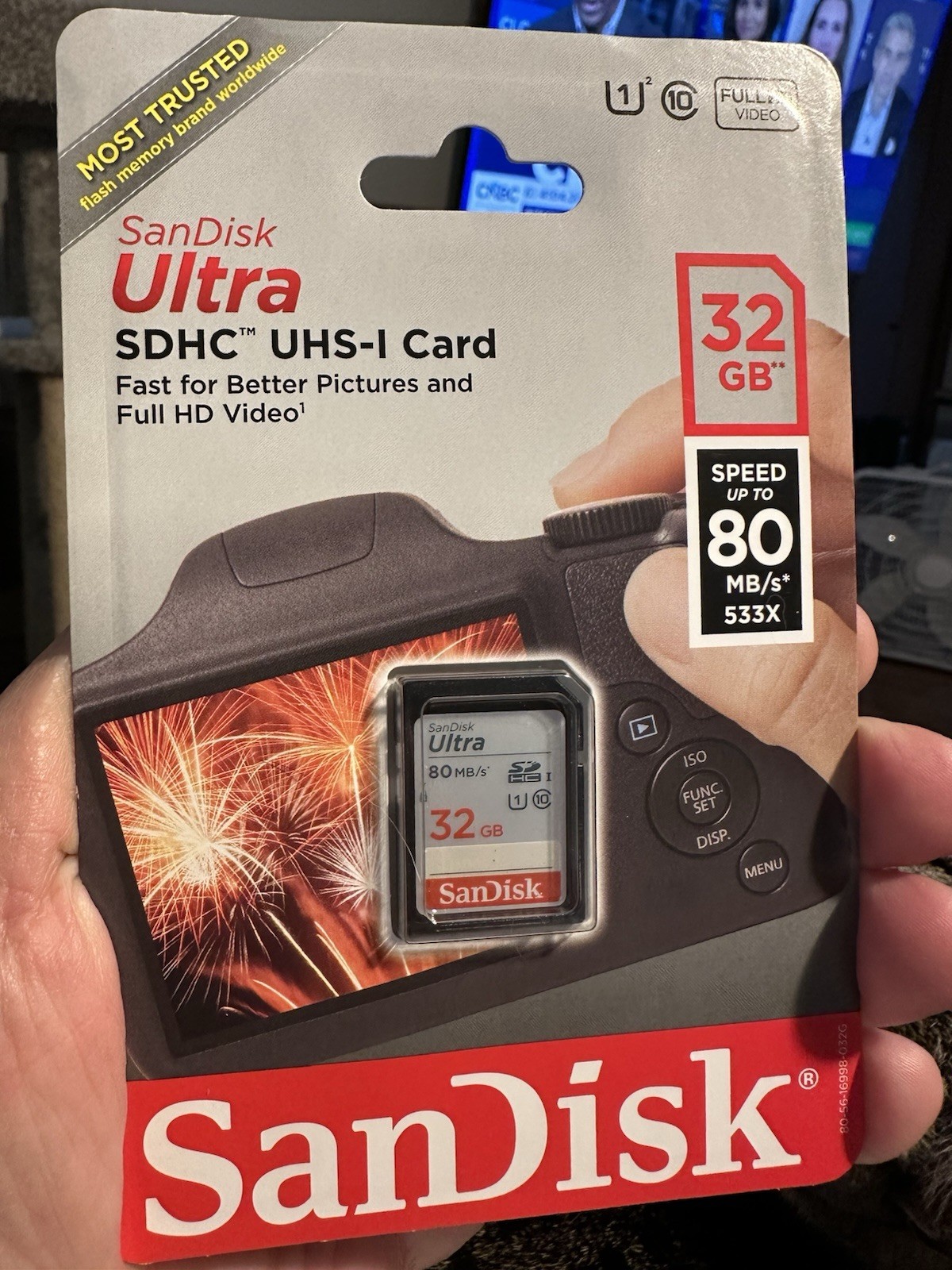 SanDisk SDSDUNC-032G-AN6IN 32gb Ultra SDHC Class 10 Flash Memory Memory Card